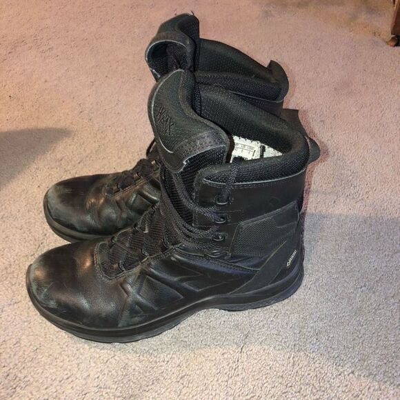 HAIX Black Eagle 2.0 GTX Leather Gore-Tex Tactical Boots Size 5 Mens 6 Womens - Picture 1 of 9